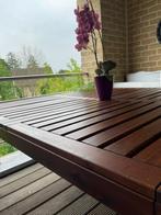 Table en bois d’acacia 1,40 sur 1,40 hauteur 72 cm, Jardin & Terrasse, Terrasses, Comme neuf, Bois