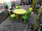 Zeer mooi en degelijk kinder tuinset 4 stoelen en 1 tafel, Ophalen, Zo goed als nieuw