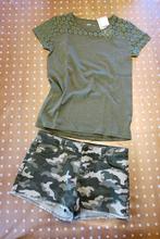 Ensemble short militaire, état neuf, 12 ans (152), Neuf, C&A, Enlèvement ou Envoi, Ensemble