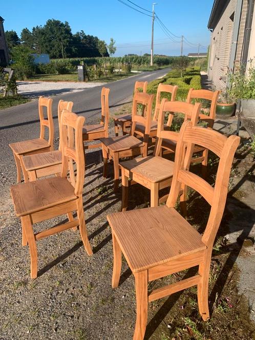Herve / landelijke stoelen ( boerenstoelen ), Huis en Inrichting, Stoelen, Gebruikt, Vijf, Zes of meer stoelen, Hout, Overige kleuren