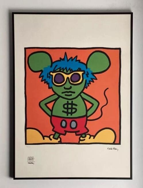 Keith Haring : lithographie grand format, Antiek en Kunst, Kunst | Litho's en Zeefdrukken, Ophalen of Verzenden