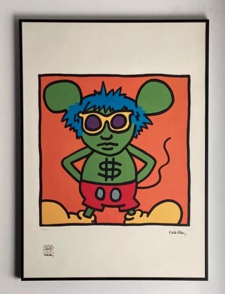 Keith Haring : lithographie grand format, Antiek en Kunst, Kunst | Litho's en Zeefdrukken, Ophalen of Verzenden