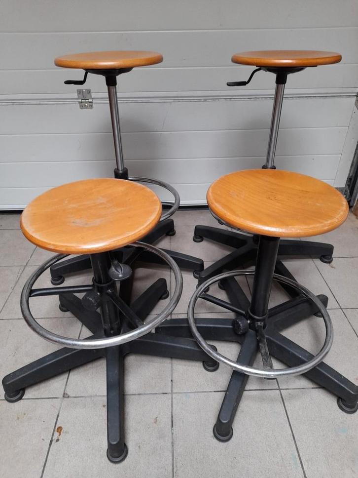 4 verstelbare barkrukken, Huis en Inrichting, Barkrukken, Gebruikt, Ophalen