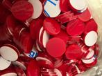 lot rood translucente jetons 1560st diam 21mm, Ophalen of Verzenden, Nieuw