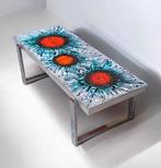 Vintage Nisco salontafel van keramiek en chroom uit de jaren, Antiek en Kunst, Ophalen of Verzenden