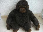 Peluche gorille brun "Vintage". Haut. 50cm., Autres types, Utilisé, Enlèvement ou Envoi