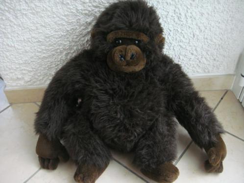 Peluche gorille brun "Vintage". Haut. 50cm., Enfants & Bébés, Jouets | Peluches, Utilisé, Autres types, Enlèvement ou Envoi