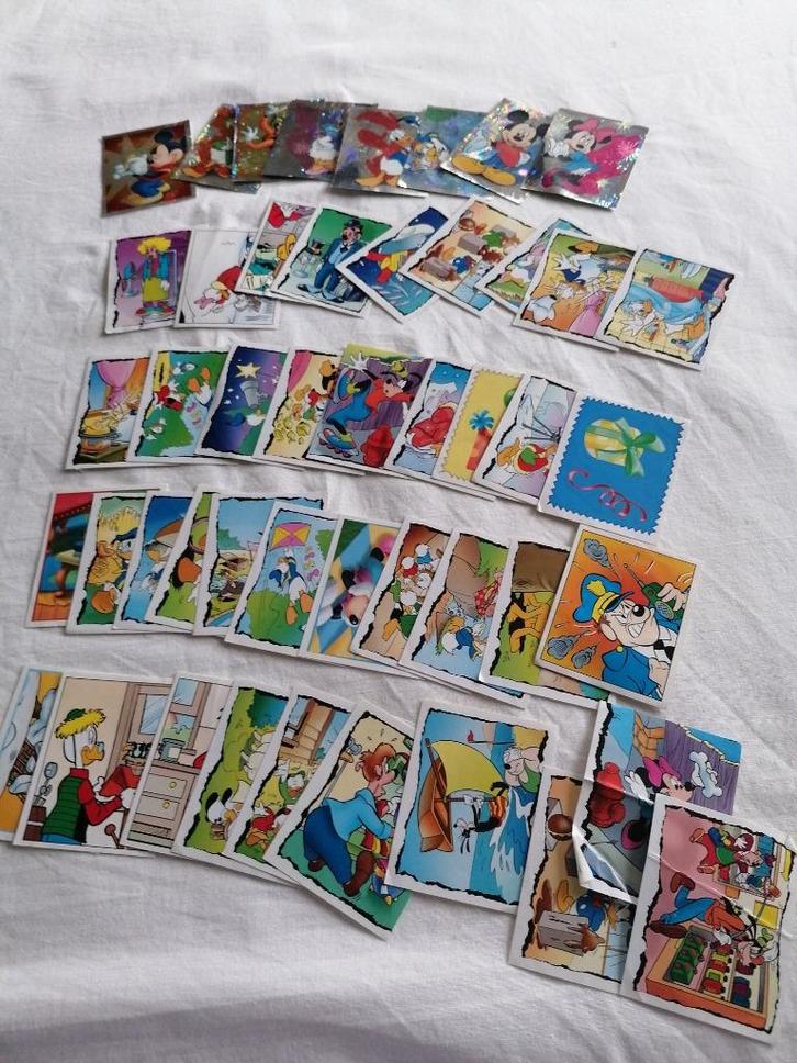 46 stickers Disney VIP's, Verzamelen, Stickers, Gebruikt, Strip of Tekenfilm, Ophalen of Verzenden