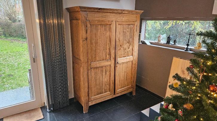 Massief eiken kast, Huis en Inrichting, Kasten |Televisiemeubels, Gebruikt, 150 tot 200 cm, 100 tot 150 cm, 50 tot 75 cm, Eikenhout