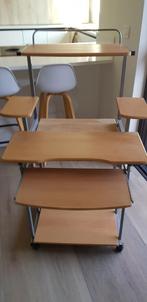Computer tafel  op wieltjes, Huis en Inrichting, Ophalen, Zo goed als nieuw
