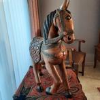 prachtig houten paard ca 65 cm hoog, Antiek en Kunst, Kunst | Beelden en Houtsnijwerken, Ophalen
