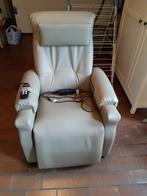 relax licht beige, Ophalen, 100 tot 125 cm, Leer, Zo goed als nieuw