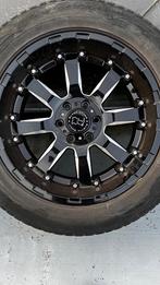 Jantes RHINO Black 4x4 + pneus, Autos : Pièces & Accessoires, Pneus & Jantes, 4 Saisons, Pneus et Jantes, 275 mm, 20 pouces