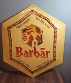 1) Metaal Reclamebord - Barbar -, Verzamelen, Ophalen of Verzenden, Gebruikt, Reclamebord, Plaat of Schild, Overige merken