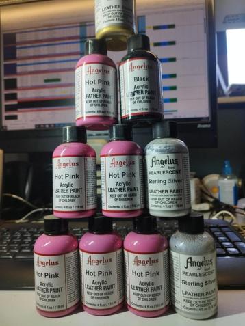 Angelus acrylic leather paint 118ML 6euro beschikbaar voor biedingen