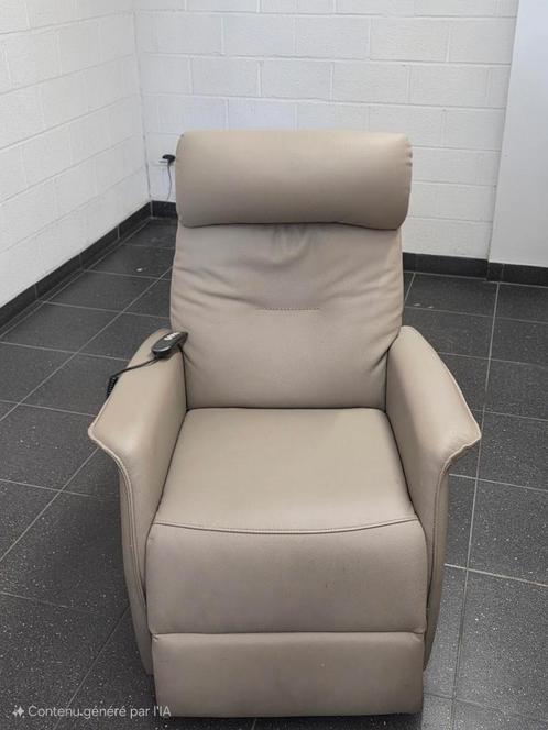 fauteuil relax, Huis en Inrichting, Fauteuils, Zo goed als nieuw, Leer, 75 tot 100 cm, 75 tot 100 cm, Ophalen