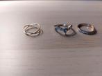 Lot de 3 bagues, Handtassen en Accessoires, Ringen, Met strass, Gebruikt, Dame, Ophalen