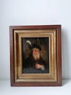 Antiek schilderij op paneel - gesigneerd en gedateerd 1603, Enlèvement ou Envoi