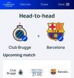 1 ticket Club Brugge Barcelona, Tickets en Kaartjes