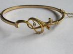 armband goud 18kt met diamant, Handtassen en Accessoires, Armbanden, Ophalen of Verzenden, Zo goed als nieuw, Geel, Goud