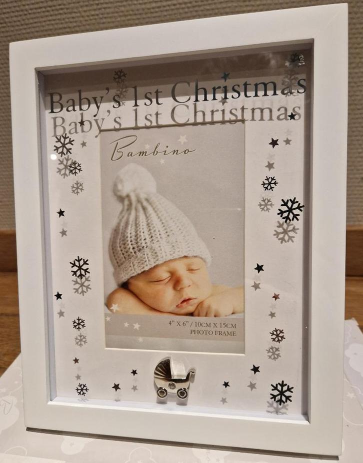 NIEUW Fotokader 10x15 Baby Kerstmis, Kinderen en Baby's, Kraamcadeaus en Geboorteborden, Nieuw, Kraamcadeau, Ophalen