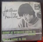 Vinyl 45trs- Jacques hustin - quand je m'endors contre ta bo, Gebruikt, Ophalen of Verzenden