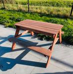Kinder Picknicktafel 'Sunny' + zandbakken + speelgoed 🪣🪏, Gebruikt, Rechthoekig, Hout, Ophalen