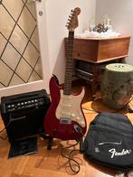 Guitare Fender Squier + Ampli Ibanez + housse, Musique & Instruments, Enlèvement, Utilisé, Fender, Avec ampli