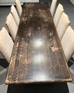 Massief Franse Eik eettafel 8 personen, Huis en Inrichting, Ophalen, Eikenhout, 200 cm of meer, 50 tot 100 cm