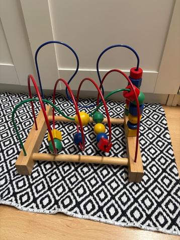 Ikea spiraal met houten kralen, Kinderen en Baby's, Speelgoed | Houten speelgoed, Ophalen, Zo goed als nieuw