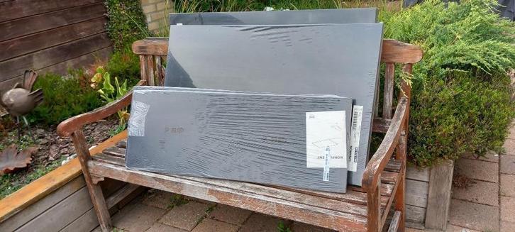 2 legborden & 2 planken IKEA, Huis en Inrichting, Woonaccessoires | Wandplanken en Boekenplanken, Zo goed als nieuw, Ophalen