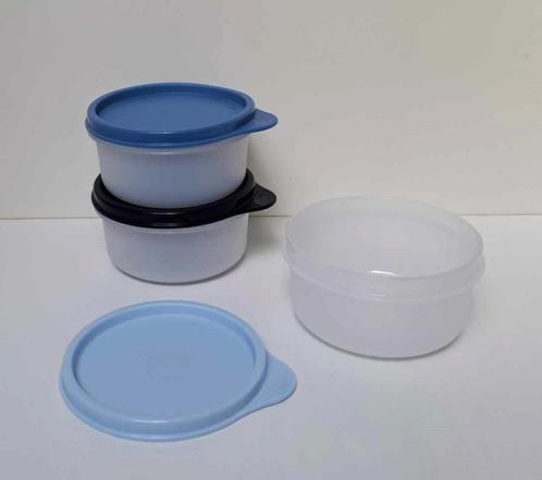 Tupperware Ramequin - 200 ml x 3 - Blanc & Bleu, Maison & Meubles, Cuisine| Tupperware, Neuf, Boîte, Bleu, Blanc, Enlèvement ou Envoi