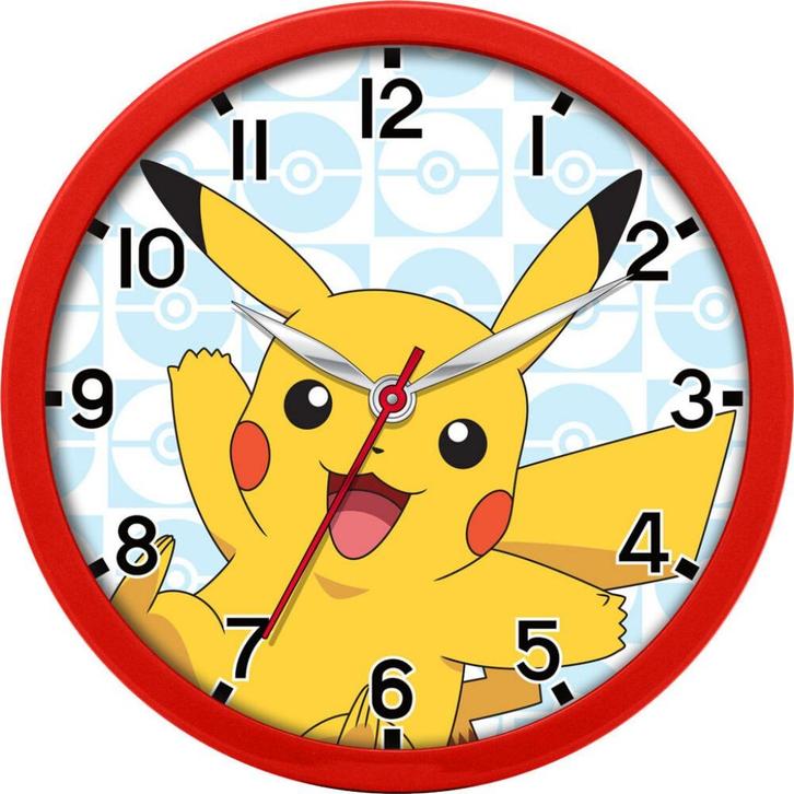 Pokemon Wandklok - Pikachu, Kinderen en Baby's, Kinderkamer | Inrichting en Decoratie, Nieuw, Klok, Ophalen of Verzenden