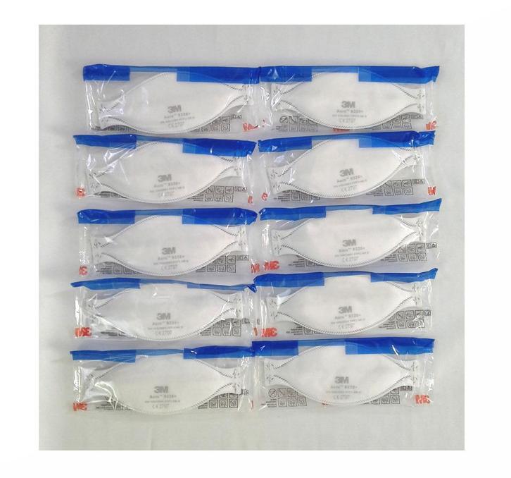 10 masques anti-poussière pour bricolage 3M Aura 9320+ neufs, Doe-het-zelf en Bouw, Adembescherming, Nieuw, Stofmaskers, Ophalen of Verzenden
