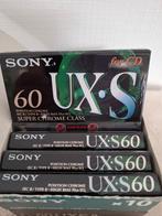SONY UX.S-60 Cassettebandjes | 60 Minuten | Nieuw -10stuks, Cd's en Dvd's, Ophalen of Verzenden, Nieuw in verpakking, 2 t/m 25 bandjes