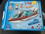 Playmobil speedboot voor het hele gezin 9428, Ophalen of Verzenden, Zo goed als nieuw, Complete set