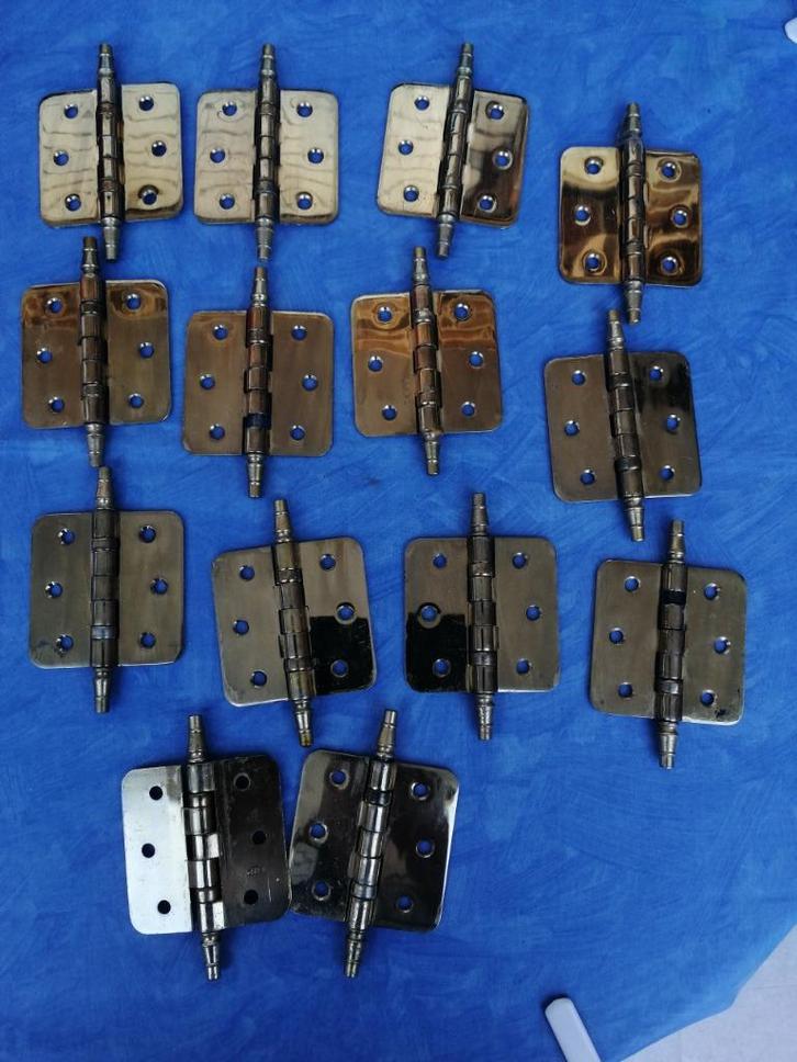 DEURKLINKEN , SLOTEN EN SCHARNIEREN, Doe-het-zelf en Bouw, Hang- en Sluitwerk, Gebruikt, Scharnier, IJzer, Ophalen of Verzenden