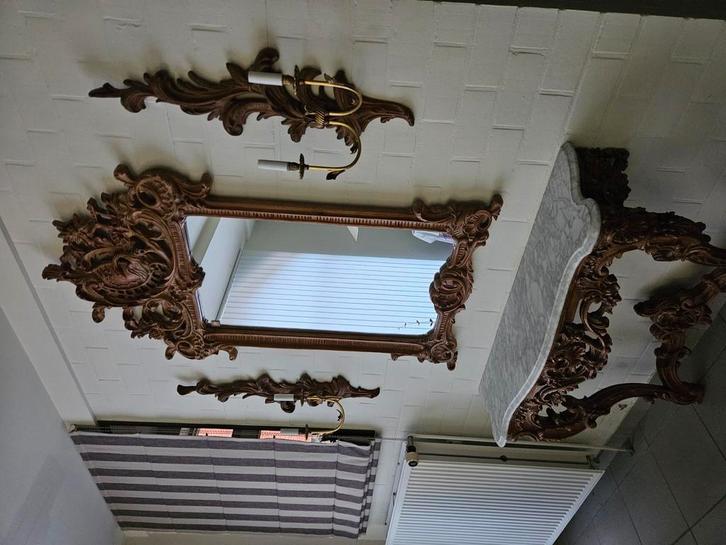 Exclusief muurspiegel meubel, Antiek en Kunst, Antiek | Spiegels, Ophalen