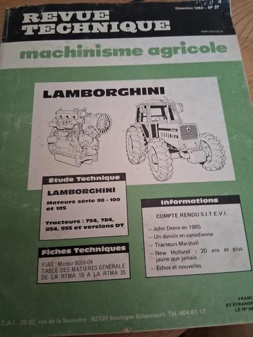 Lamborghini - revue technique 1984, Enlèvement ou Envoi
