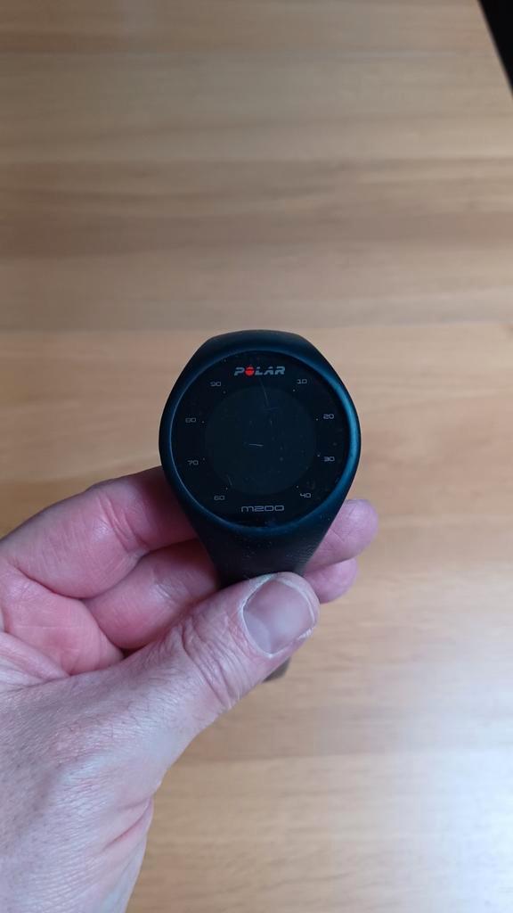 Polar M200 GPS-sporthorloge, Handtassen en Accessoires, Sporthorloges, Gebruikt, Zwart, Afstand, Calorieverbanding, Conditie, GPS