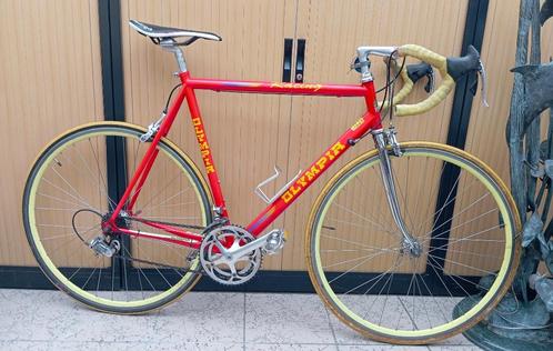 zeldzame oude Italiaanse koersfiets OLYMPIA CROMOLY, Fietsen en Brommers, Fietsen | Racefietsen, Gebruikt, Heren, Overige merken