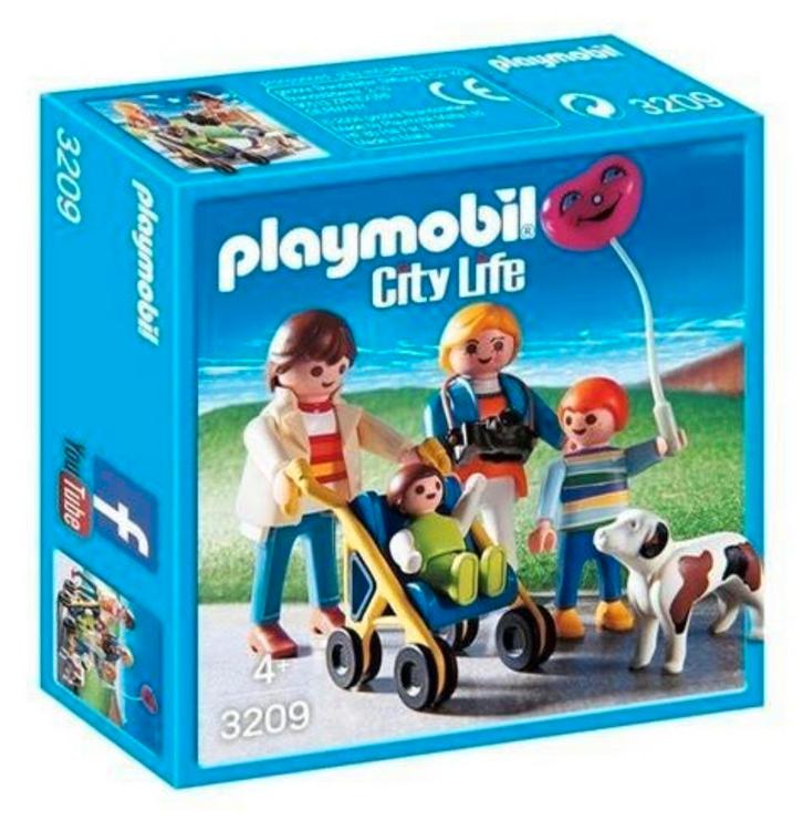 Playmobil - Famille et Poussette (3209), Kinderen en Baby's, Speelgoed | Playmobil, Zo goed als nieuw, Complete set, Ophalen of Verzenden