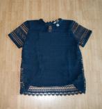 blauw t-shirt met kantlook - maat 164, Ophalen of Verzenden, Zo goed als nieuw, Meisje, Shirt of Longsleeve