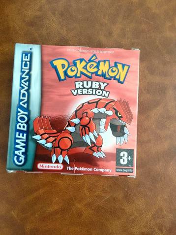 Pokémon Ruby Gameboy Advance compleet in doos beschikbaar voor biedingen