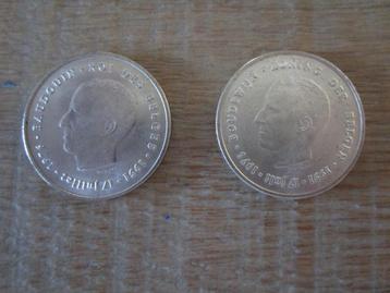 2 munten 250 frank België beschikbaar voor biedingen