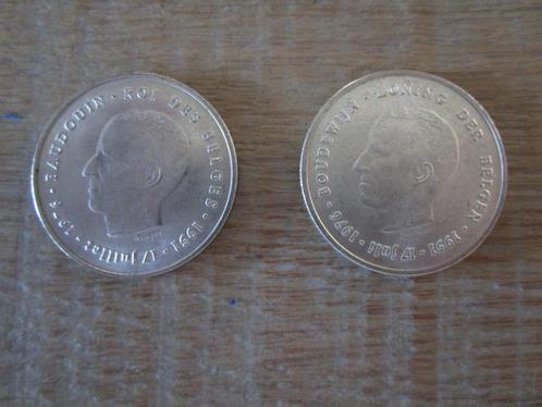 2 munten 250 frank België, Postzegels en Munten, Munten | België, Setje, Zilver, Zilver, Ophalen of Verzenden