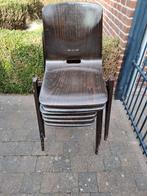 vintage thur op stoelen, Vijf, Zes of meer stoelen, Metaal, Gebruikt, Vintage