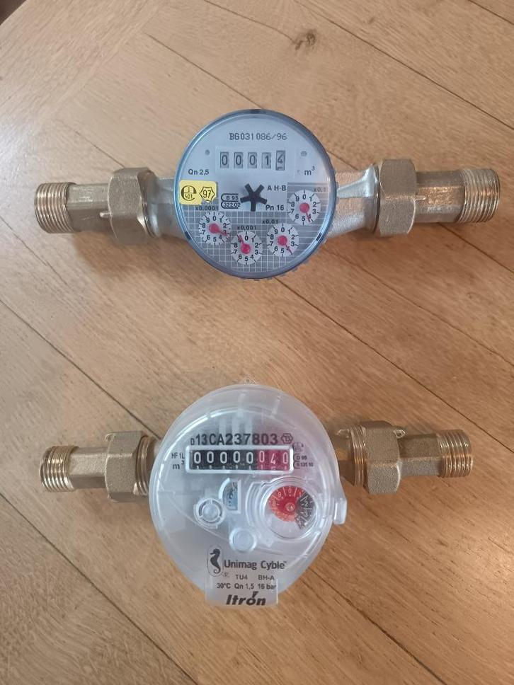 Watermeters, Doe-het-zelf en Bouw, Sanitair, Zo goed als nieuw, Overige typen, Ophalen of Verzenden