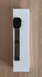 Apple Watch Series 7 - 45 mm - Graphite - stainless steel, Apple, IOS, Zo goed als nieuw, Zwart