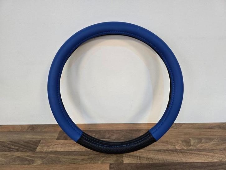 Blauwe lederen race stuurhoes – grip & stijl 38 cm, Auto-onderdelen, Besturing, Nieuw, Ophalen of Verzenden